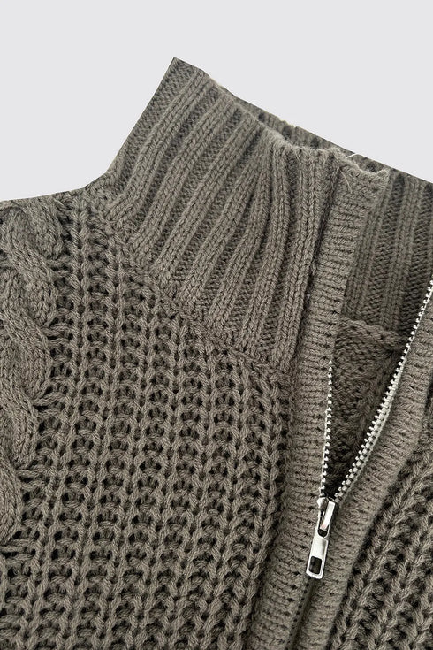 'Zephyr' Knit Striped Turtleneck Sweater - Celes Fashion